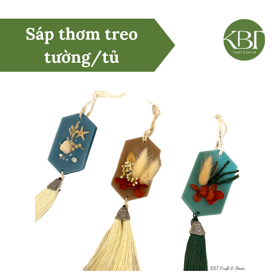 Set 3 sáp thơm treo tường/ tủ