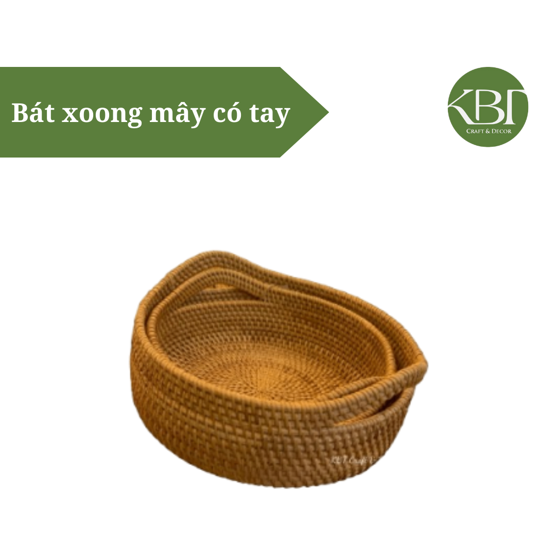 Bát xoong mây có tay