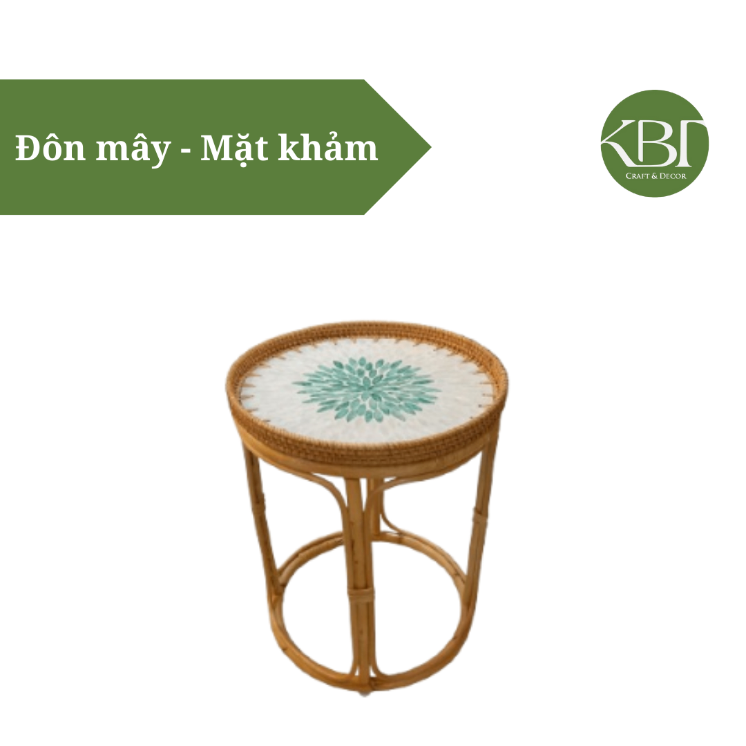 Đôn mây - Mặt khảm