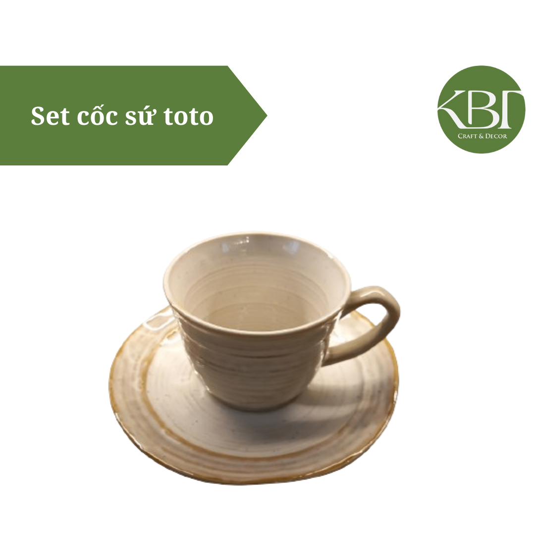 Set cốc sứ toto