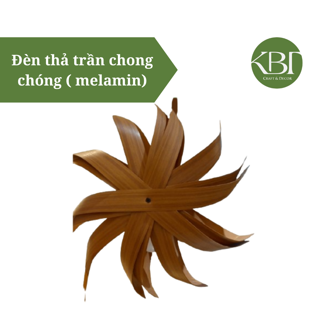 Đèn thả trần chong chóng ( melamin)