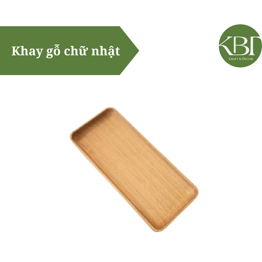 Khay gỗ chữ nhật