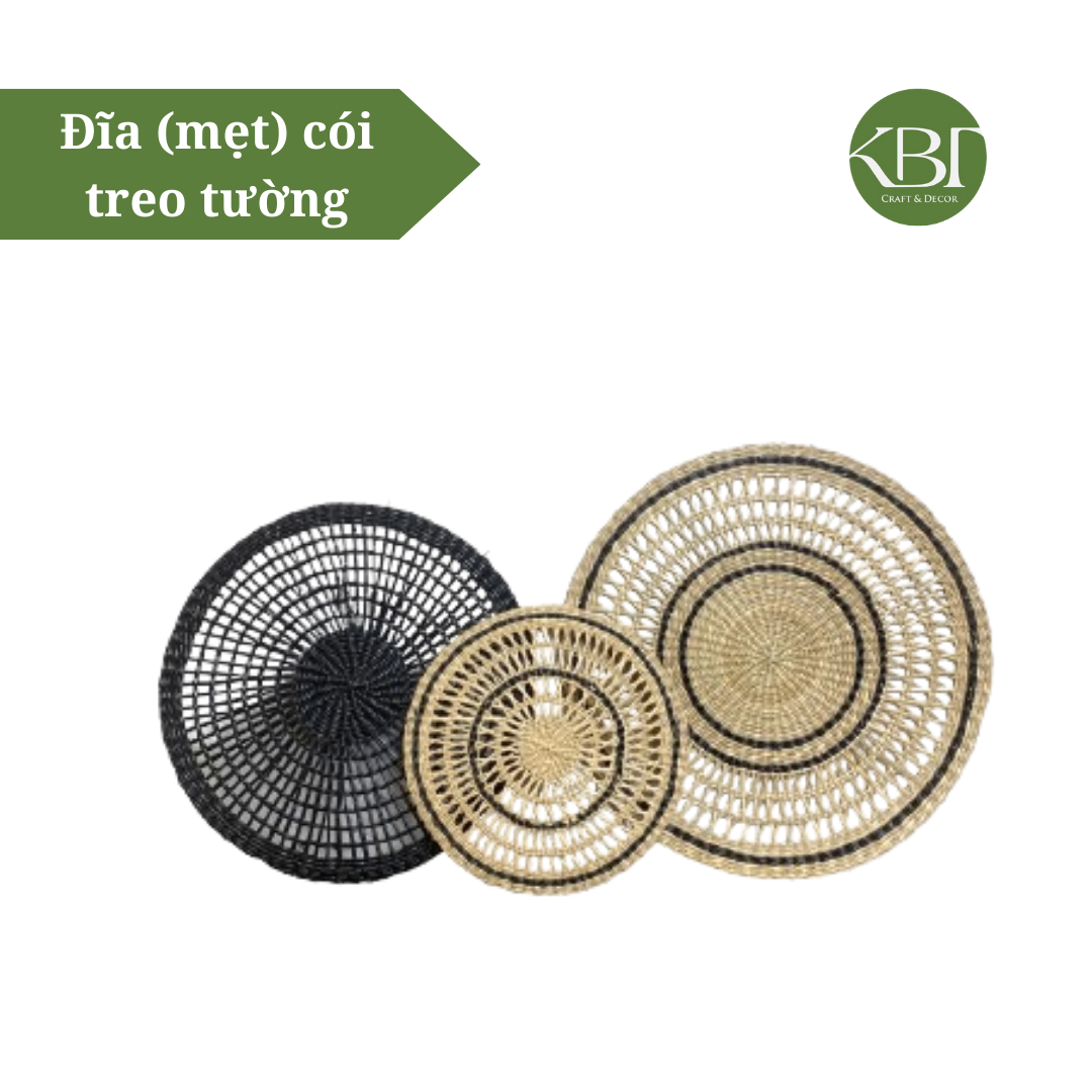 Đĩa( mẹt )cói  treo tường