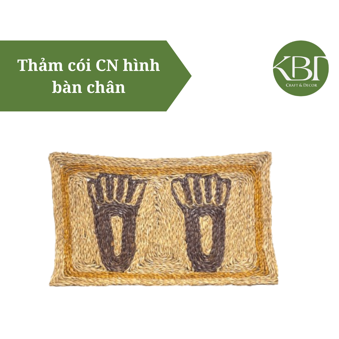 Thảm cói CN hình bàn chân