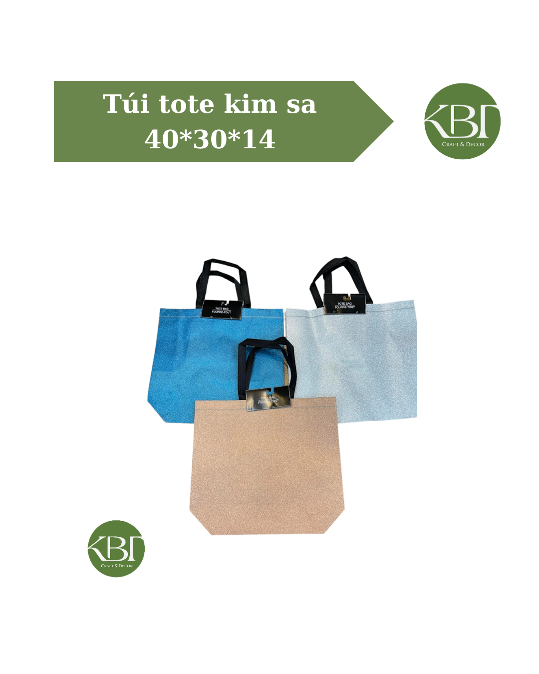 Túi tote kim sa 40*30*14