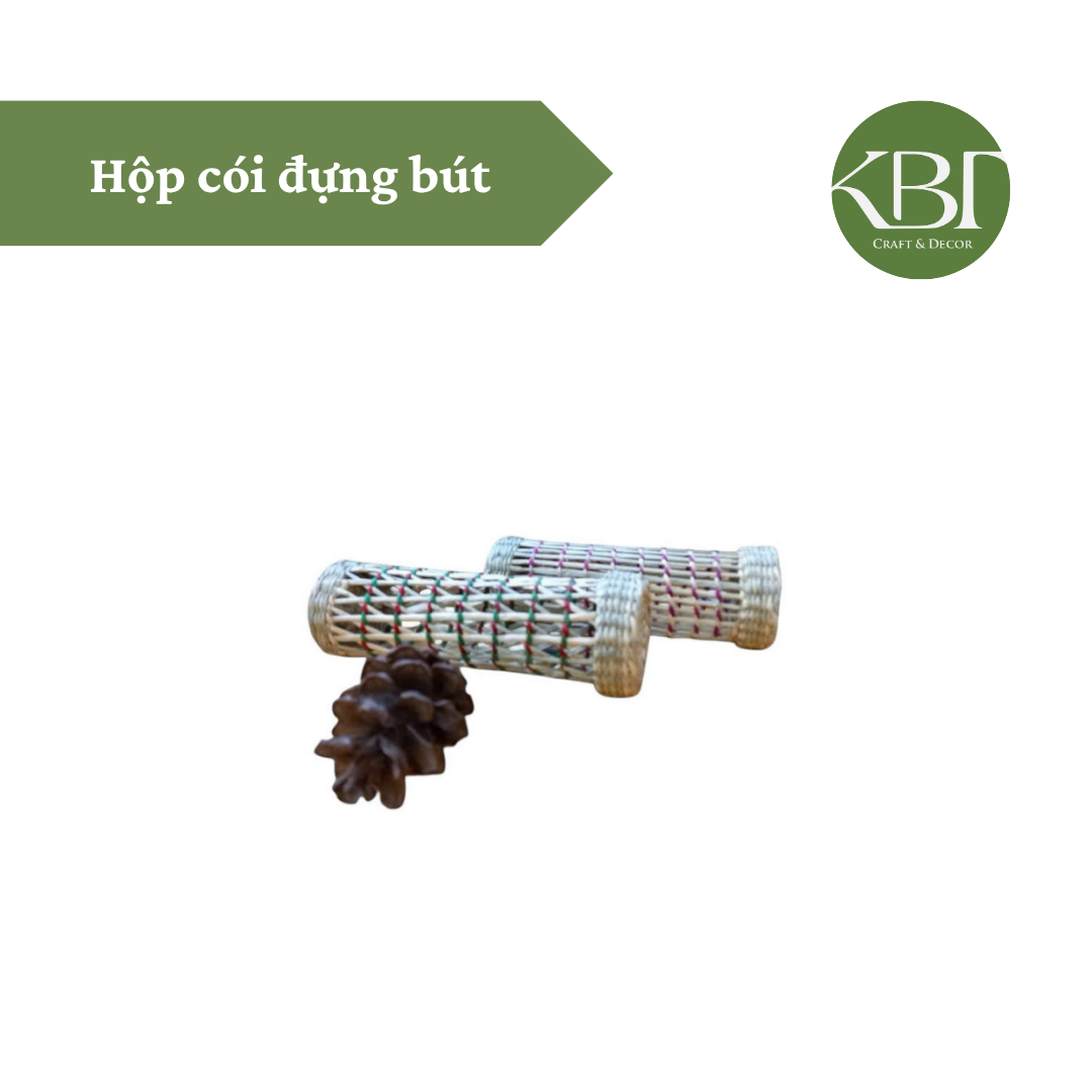 Hộp cói đựng bút