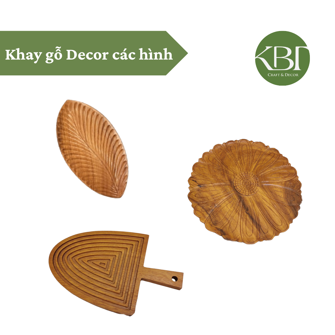 Khay gỗ Decor các hình