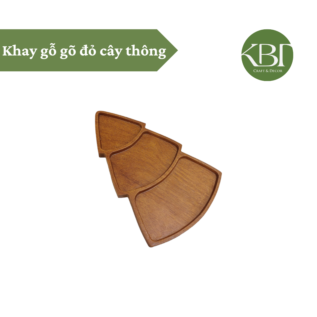 Khay gỗ gõ đỏ cây thông