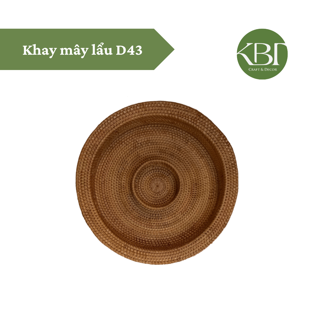 Khay mây lẩu D43