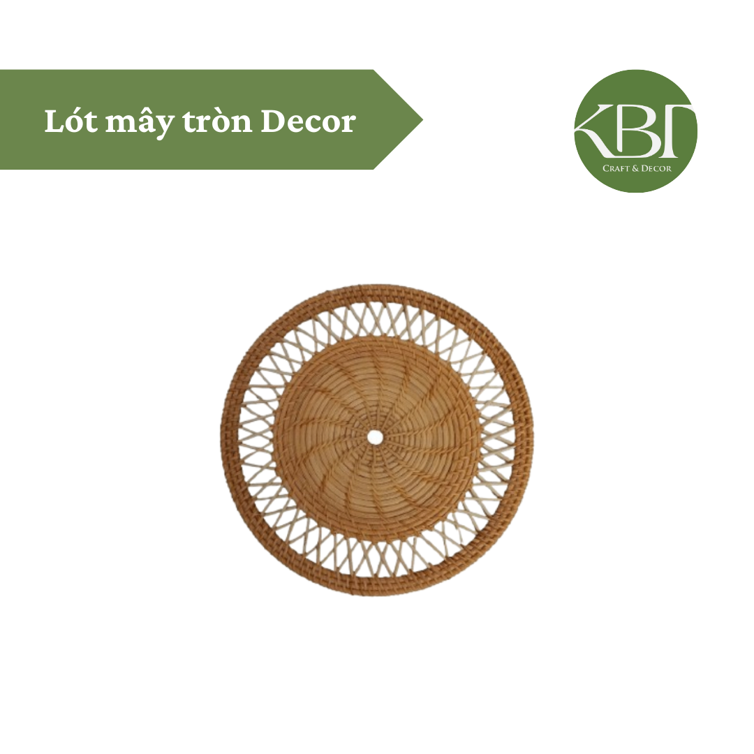 Lót mây tròn Decor
