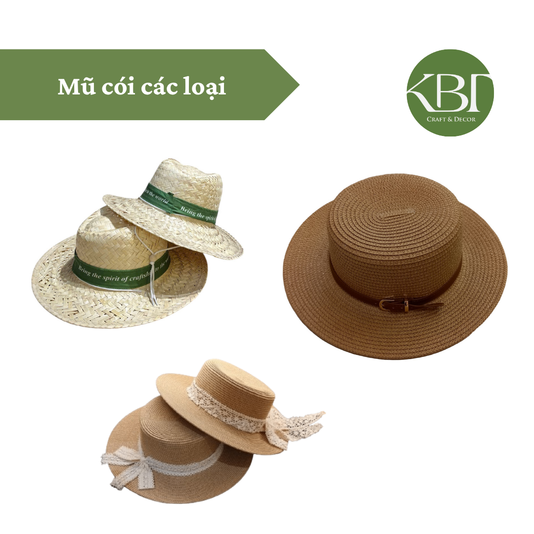 Mũ cói các loại
