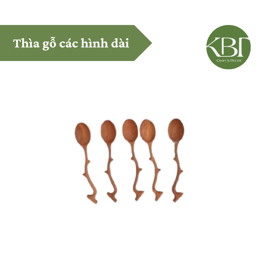 Thìa gỗ các hình dài