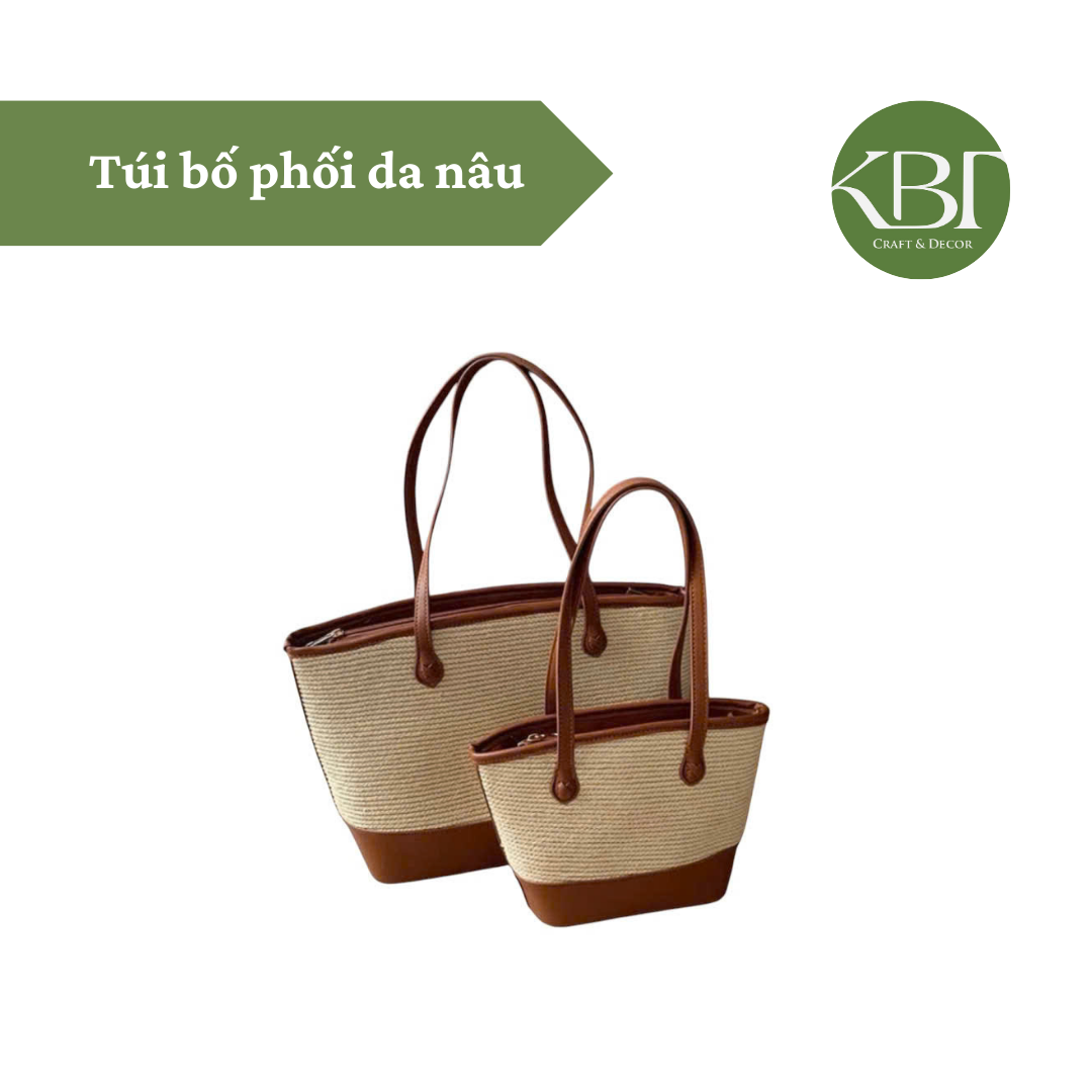 Túi bố phối da nâu
