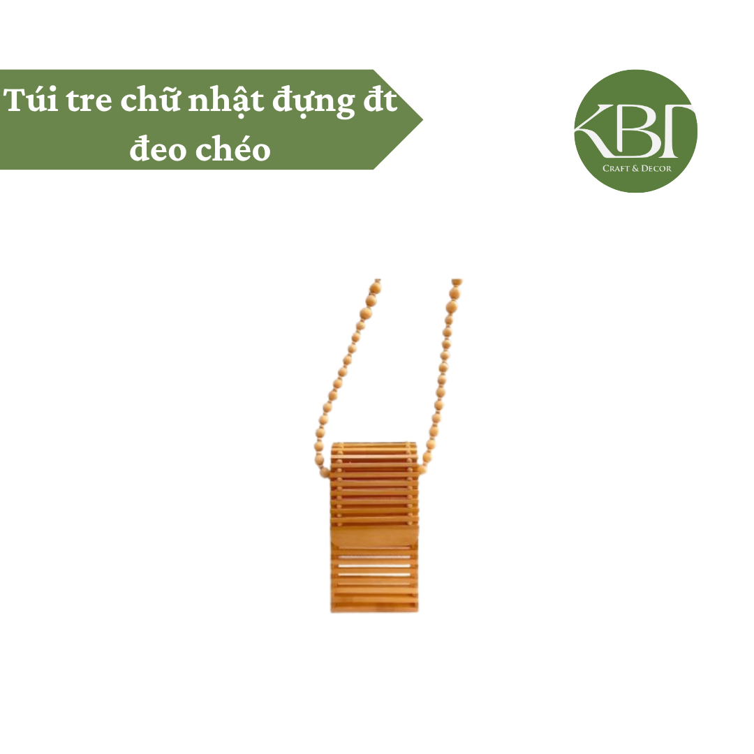 Túi tre chữ nhật đựng đt đeo chéo