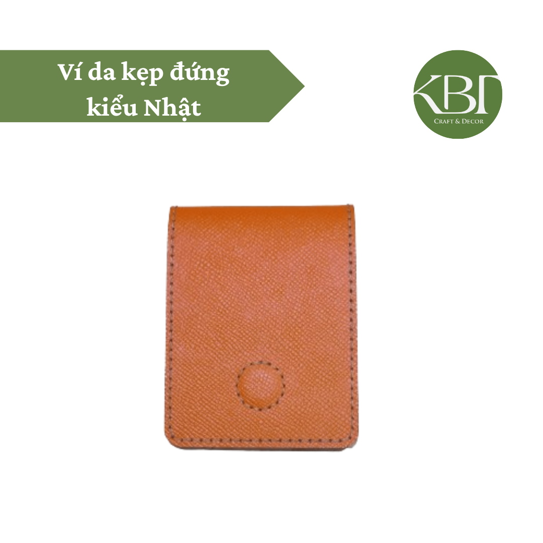 Ví da kẹp đứng kiểu Nhật
