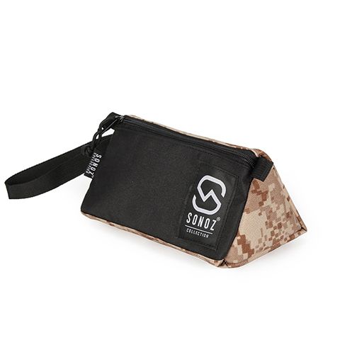 Túi Phụ Kiện SONOZ LA TROUSSE CAMODIGITALDESERT0117 / Đen phối nâu rằn ri