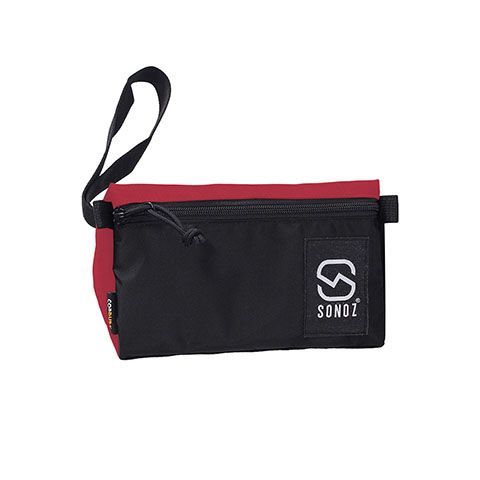 Túi Phụ Kiện SONOZ LA TROUSSE ROUGE0716 / Đen phối đỏ tươi