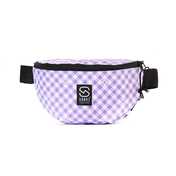 Túi Đeo Ngực SONOZ LE BOOM WAIST BAG VIOETCARREAU0718 / Tím caro