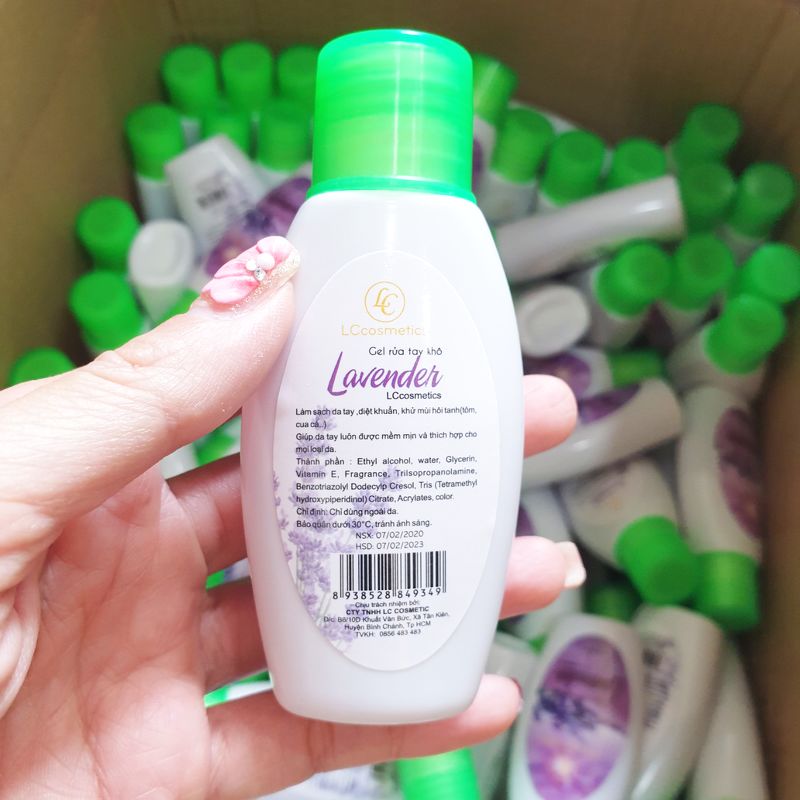 Gel rửa tay khô Lavender LCcosmetics 60ml