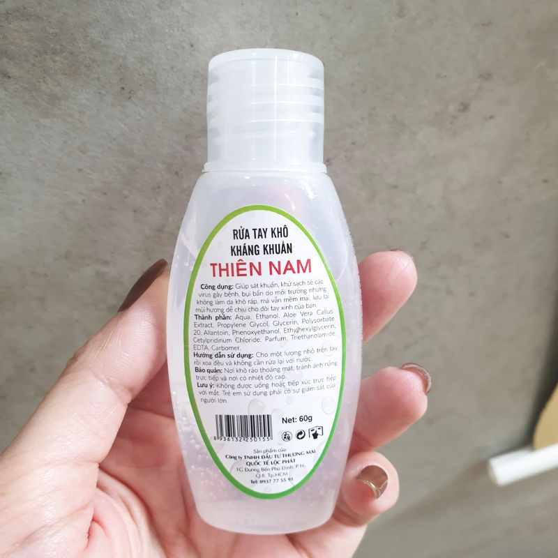 Gel rửa tay khô Thiên Nam 60ml