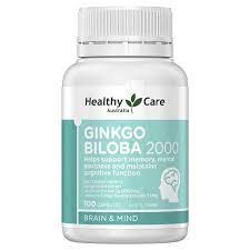 Viên Uống bổ não Ginkgo Biloba Healthy Care Úc 2000mg