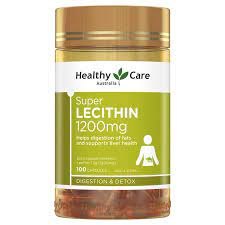 Mầm đậu nành Super Lecithin 1200mg Healthy Care 100 viên Úc