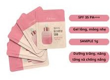 Sample kem chống nắng dương trắng da căng bóng Cellapy Pink Tone Up Ampoule