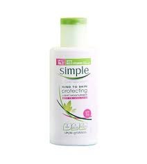 SỮA DƯỠNG ẨM SIMPLE KIND TO SKIN PROTECTING LIGHT MOISTURISER SPF15