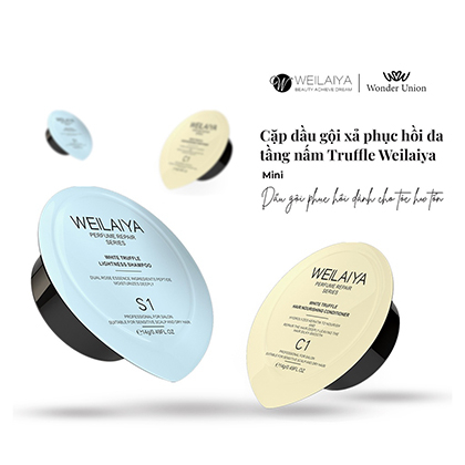 Set mini gội xả phục hồi đa tầng Nấm Truffle Weilaiya