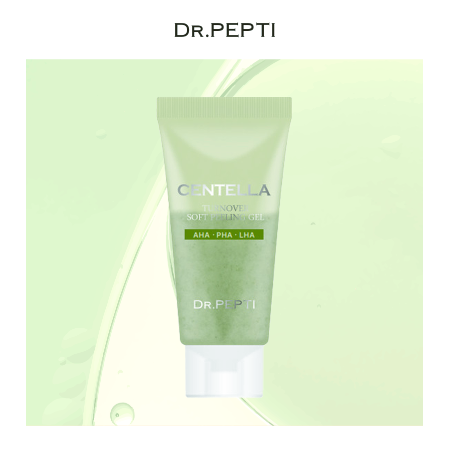 Gel Tẩy Tế Bào Chết Rau Má Dr.Pepti Centella Turnover Soft Peeling Gel 30ml