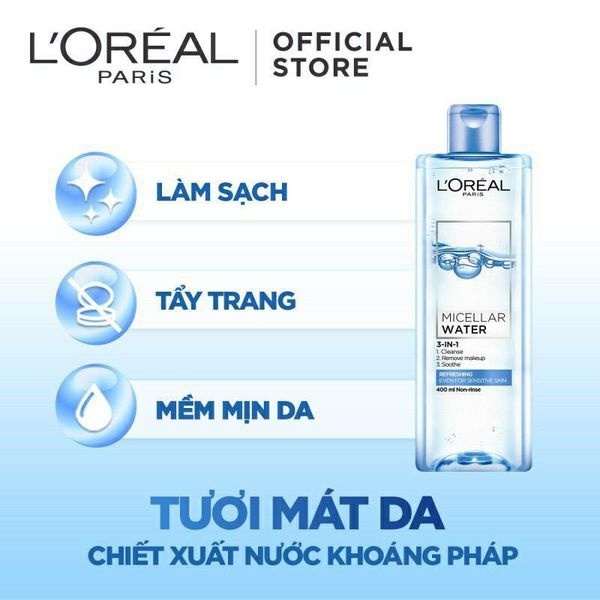 Nước tẩy trang Loreal Paris 400ml