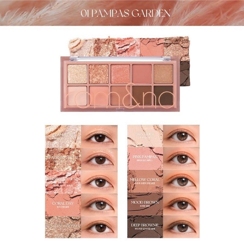 Bảng Phấn Mắt 10 Màu Romand Better Than Eye Palette