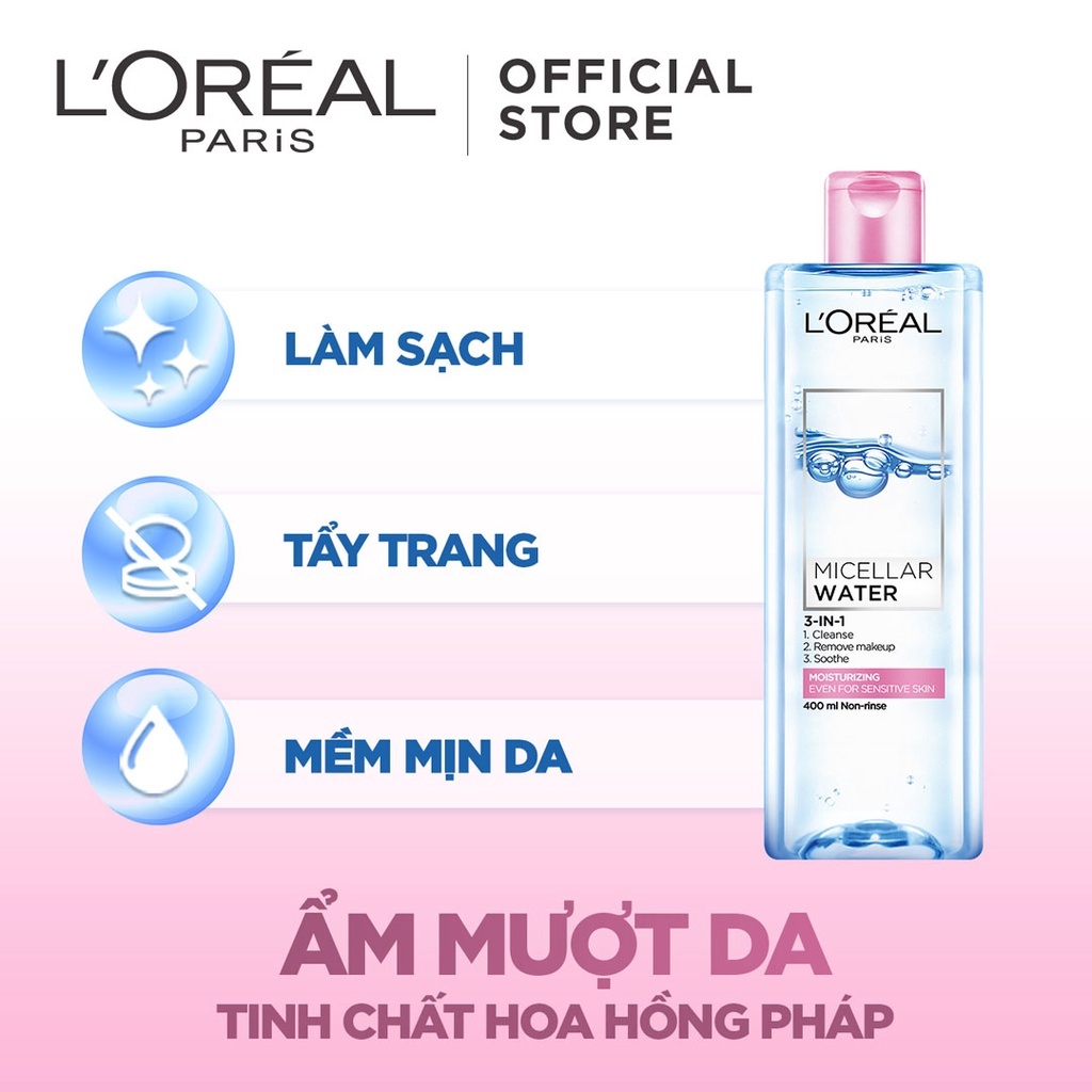 Nước tẩy trang Loreal Paris 400ml