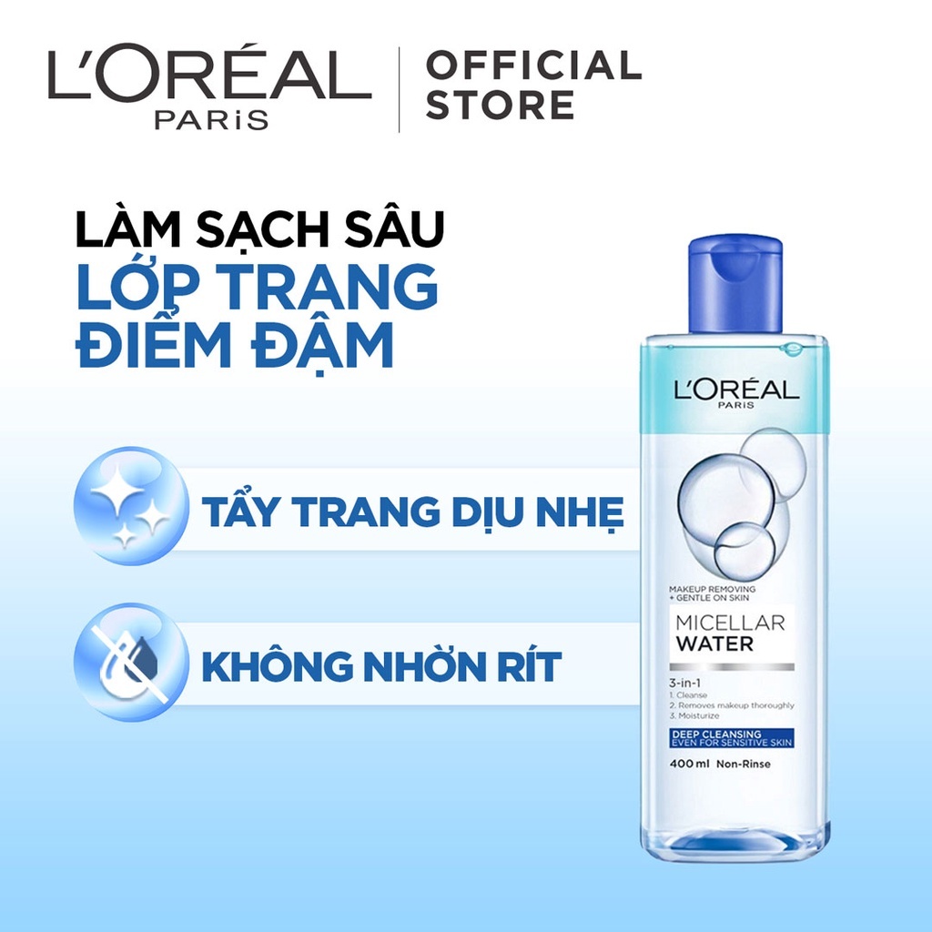 Nước tẩy trang Loreal Paris 400ml