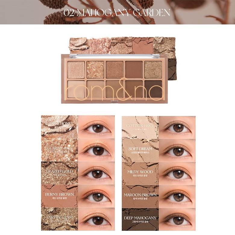 Bảng Phấn Mắt 10 Màu Romand Better Than Eye Palette