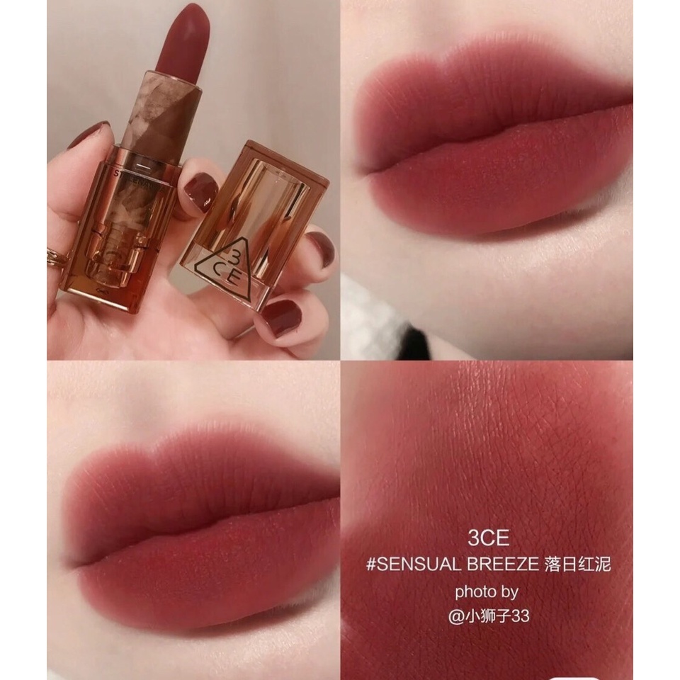 3CE SOFT MATTE LIPSTICK Vân Đá