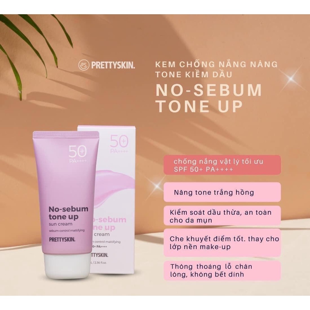 Kem chống nắng nâng tone Pretty Skin