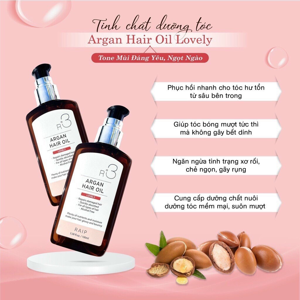 Tinh dầu dưỡng tóc Raip R3 Argan Hair Oil