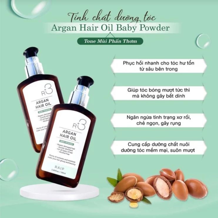 Tinh dầu dưỡng tóc Raip R3 Argan Hair Oil