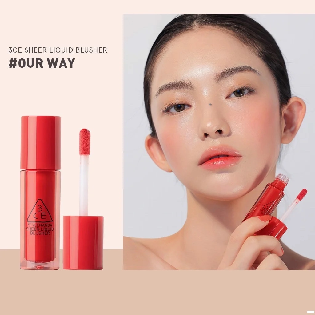 Má Hồng Dạng Kem 3CE Sheer Liquid Blusher