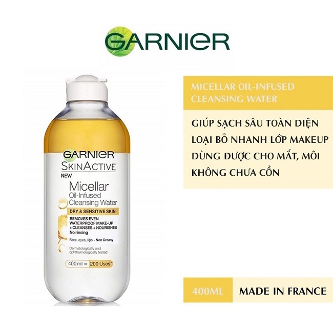 Nước tẩy trang Garnier Micellar 400ml