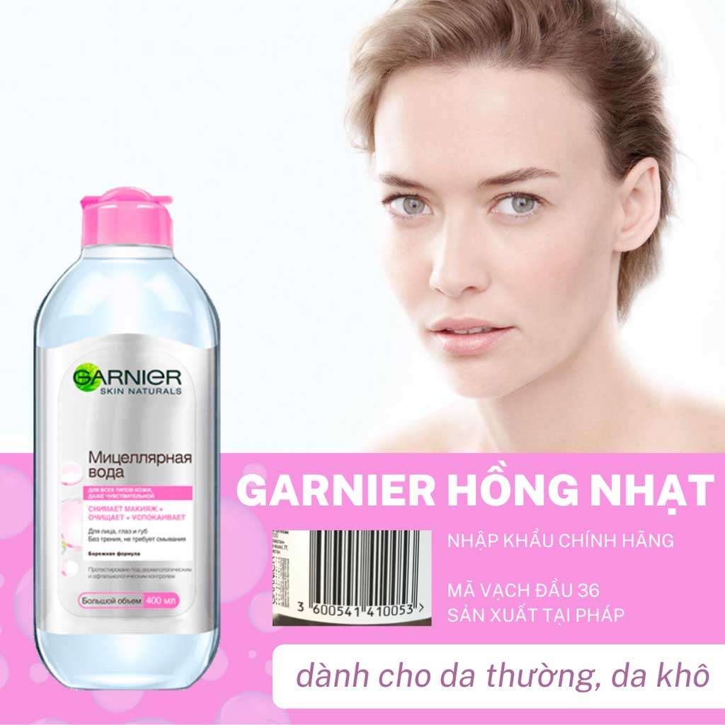 Nước tẩy trang Garnier Micellar 400ml