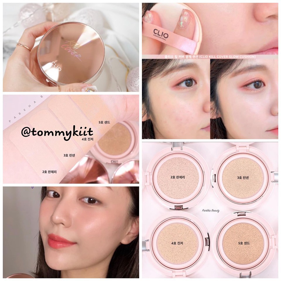 Phấn Nước Clio Kill Cover Glow Fitting Cushion SPF 50+ PA++++