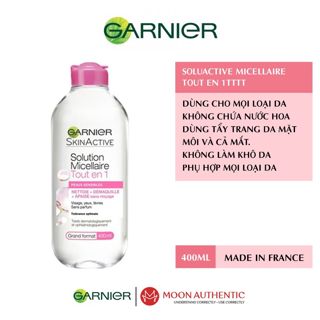 Nước tẩy trang Garnier Micellar 400ml