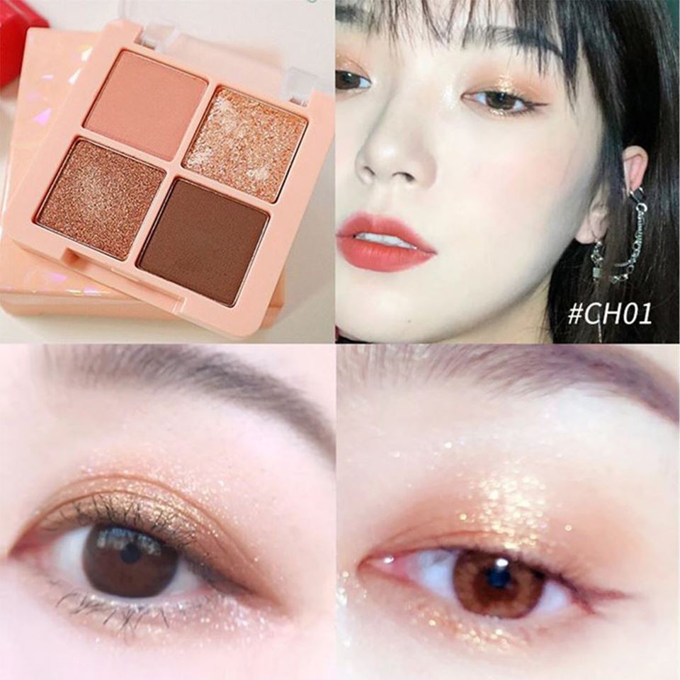 Bảng mắt Black rouge Crystal heart lock shadow