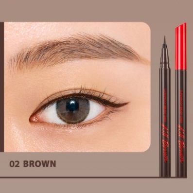 Kẻ mắt nước Clio Superproof Brush Liner 2 Colors Kill