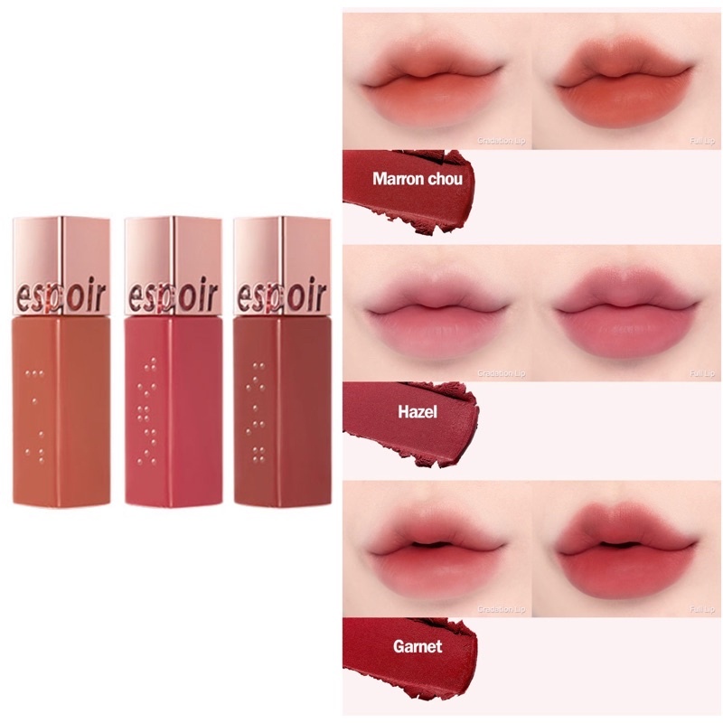 Son kem Espoir COUTURE LIP TINT PURE VELVET