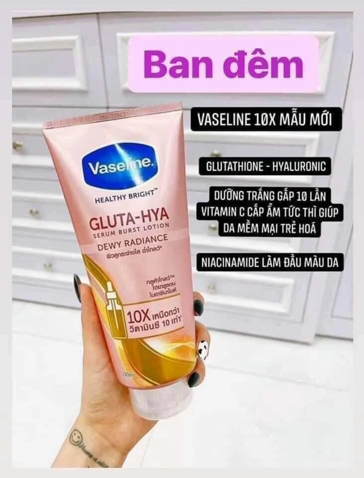 Sữa dưỡng thể Vaseline Gluta HYA Serum 10X Thái Lan