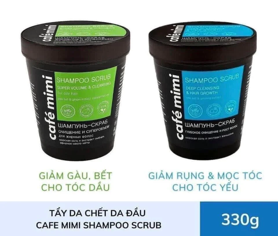 Tẩy tế bào chết da đầu Cafe Mini làm sạch sâu 330g