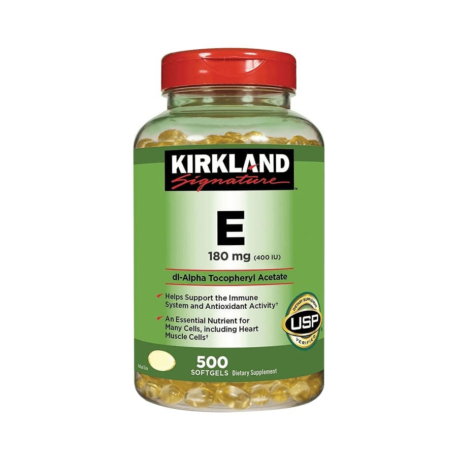 Viên Uống Vitamin E Kirkland Signature Vitamin E 400 IU 500 Viên